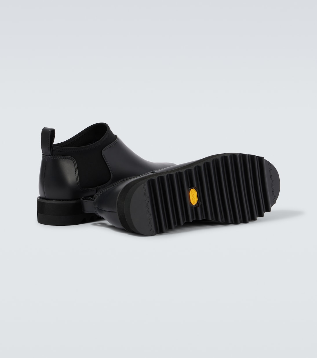 Bottes en cuir à logo | Comme des Garçons Homme