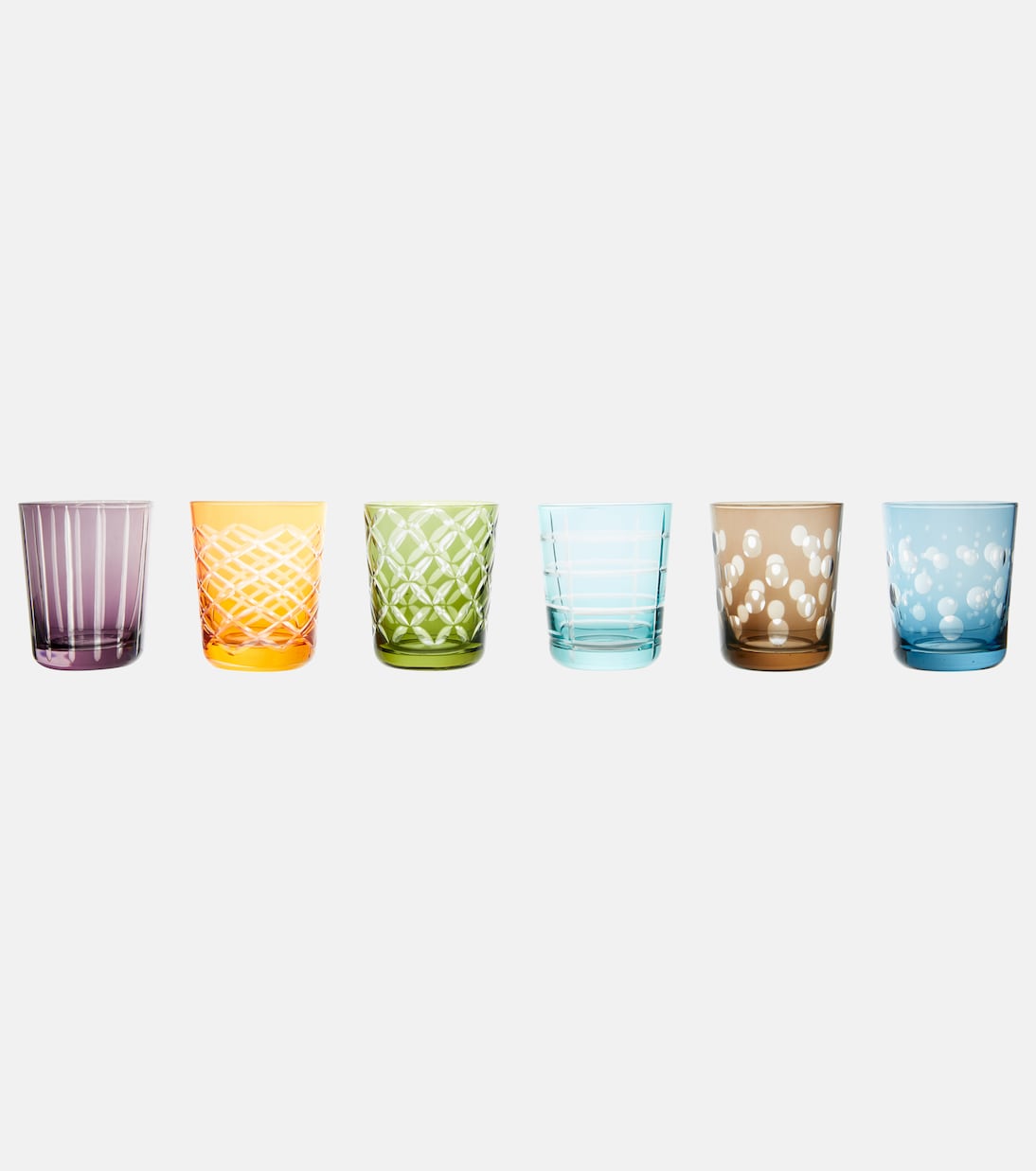 Set Cuttings aus sechs Tumbler-Gläsern | Polspotten