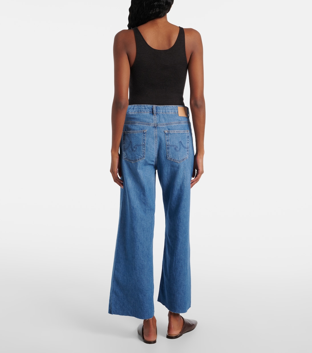 Jeans anchos Saige de tiro medio | AG Jeans