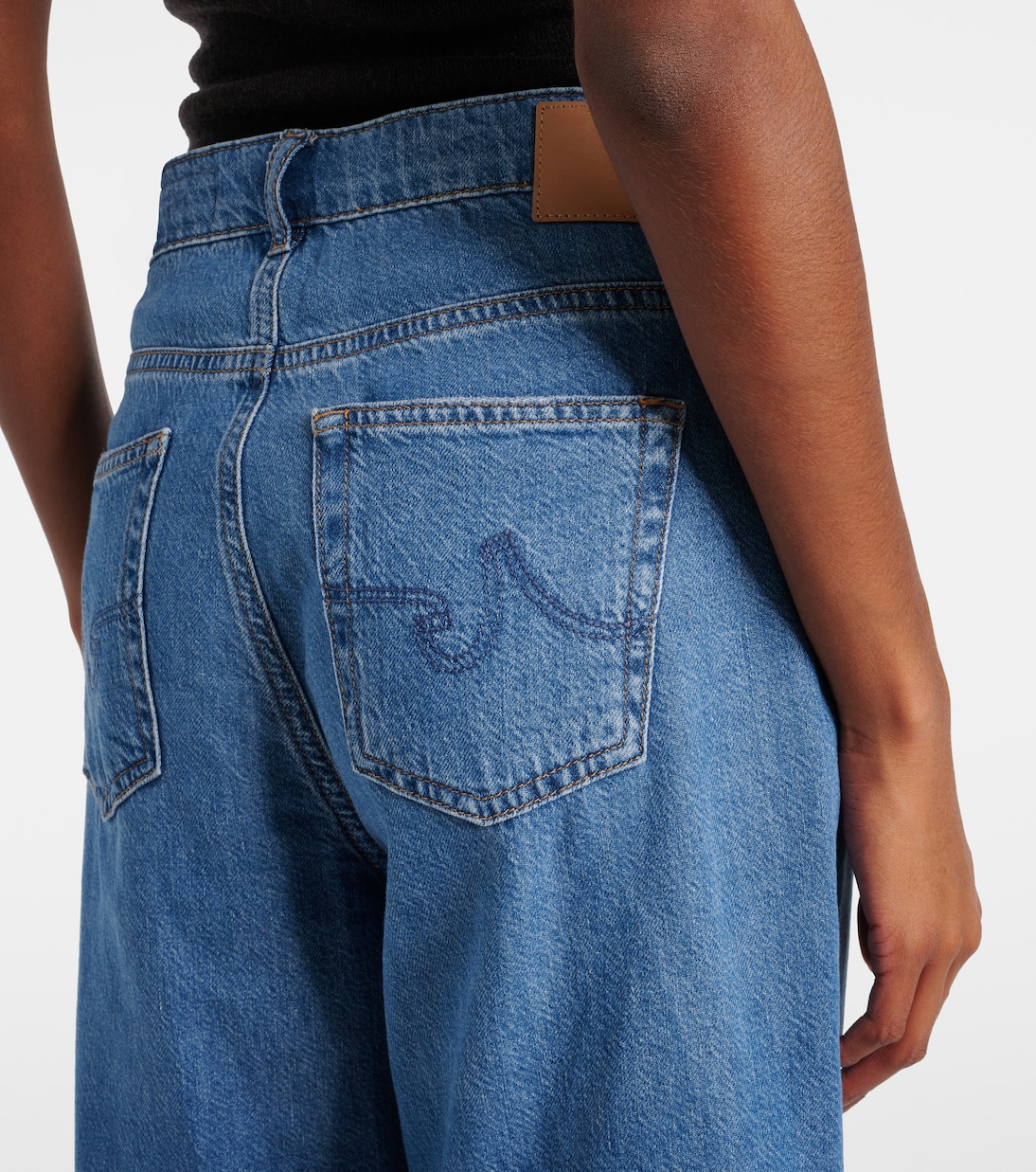 Jeans anchos Saige de tiro medio | AG Jeans