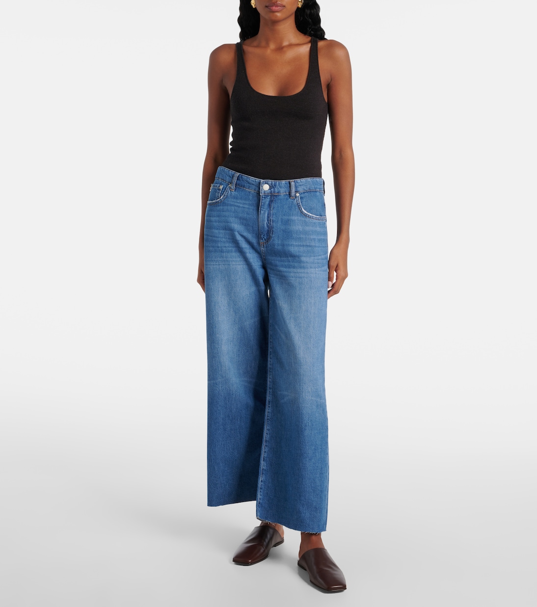Jeans anchos Saige de tiro medio | AG Jeans