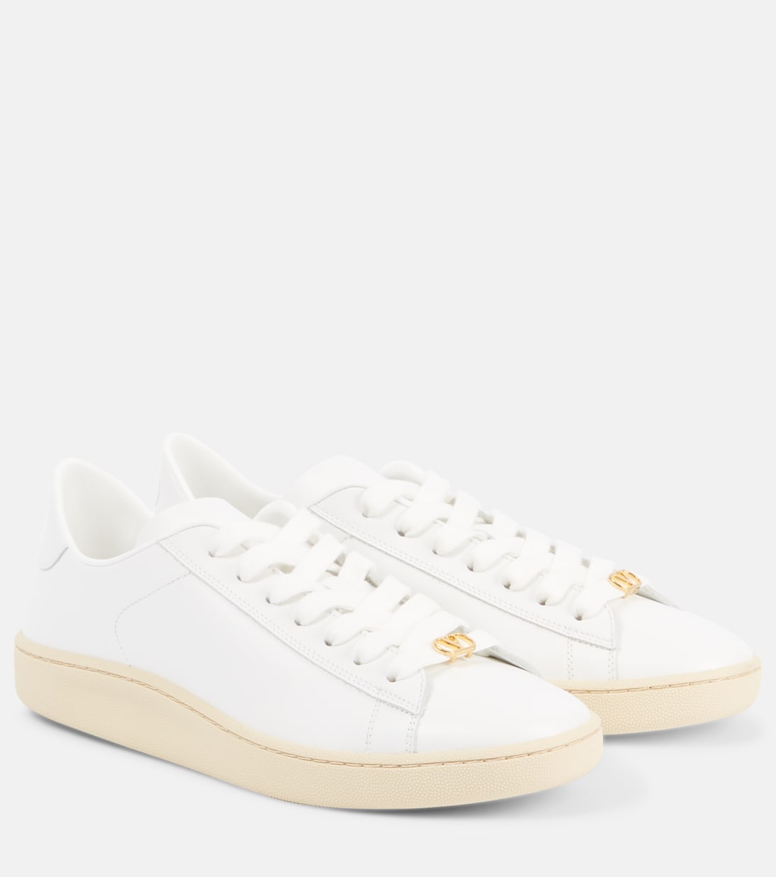 Scarpe da ginnastica in pelle Royco con logo V di Valentino Garavani per giovani trendy