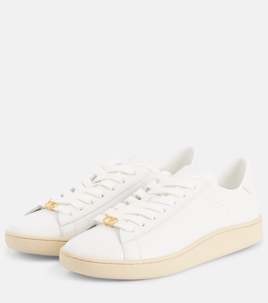 Scarpe da ginnastica in pelle Royco con logo V di Valentino Garavani per giovani trendy