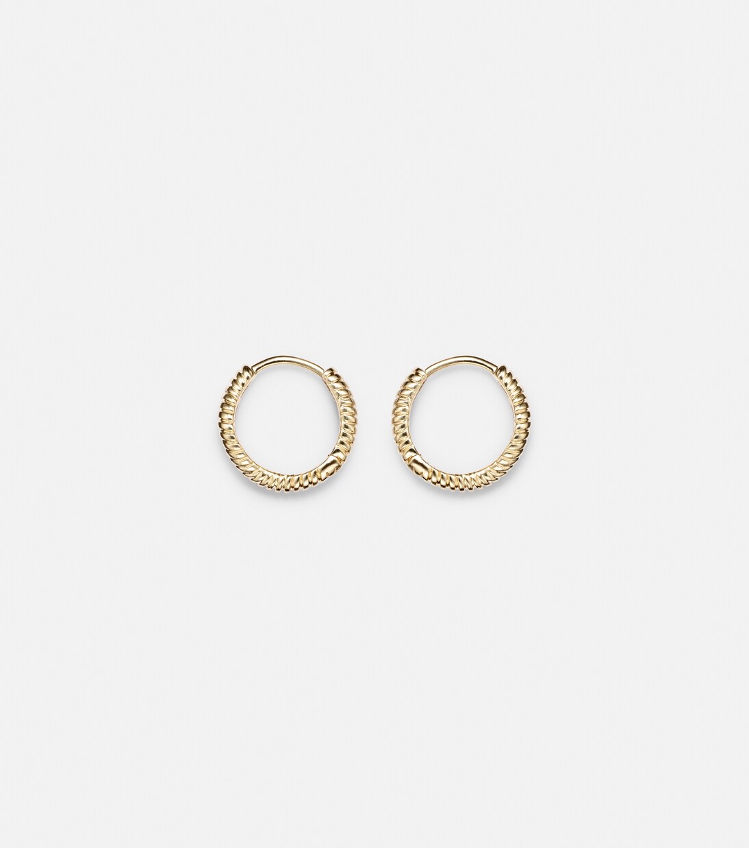 Freddie 14kt gold huggie earrings | Stone and Strand
