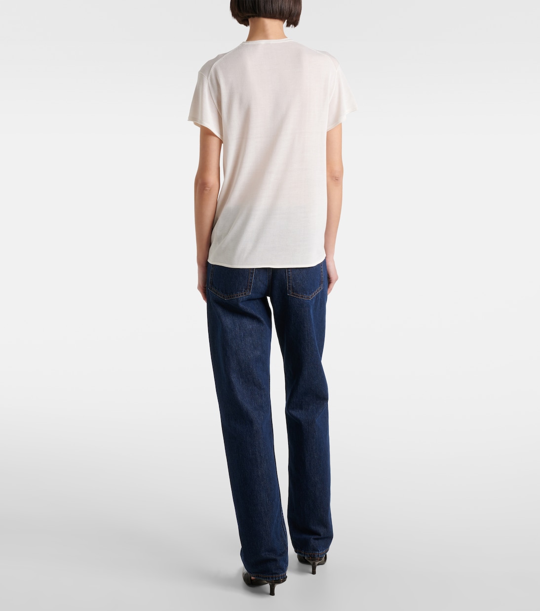 T-shirt in maglia di seta | Toteme