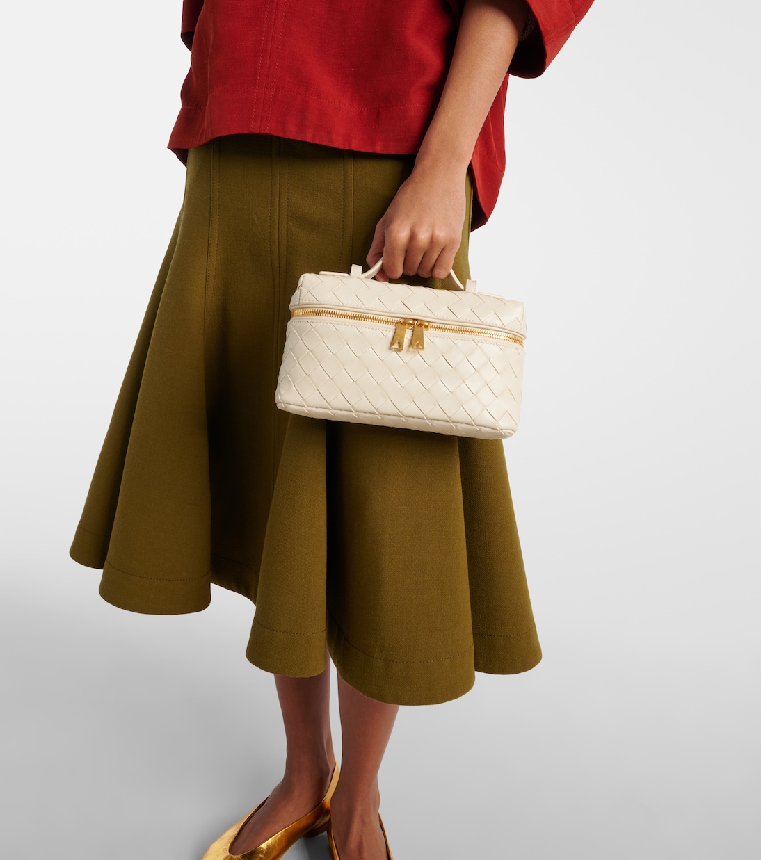 Bang Bang Intrecciato leather vanity bag | Bottega Veneta
