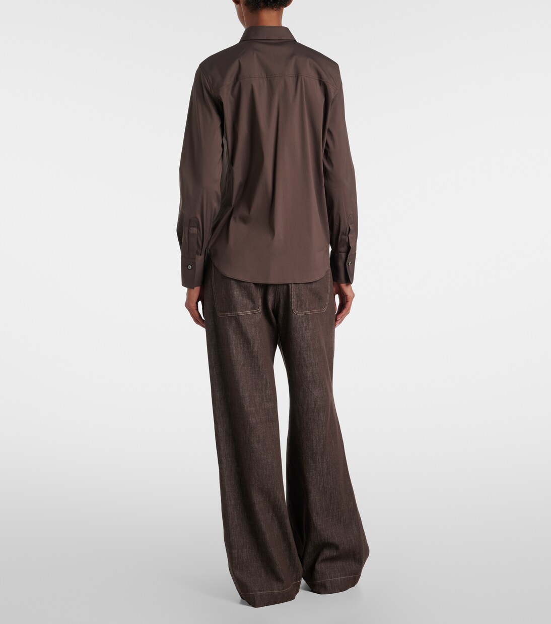 Monili cotton-blend poplin shirt | Brunello Cucinelli