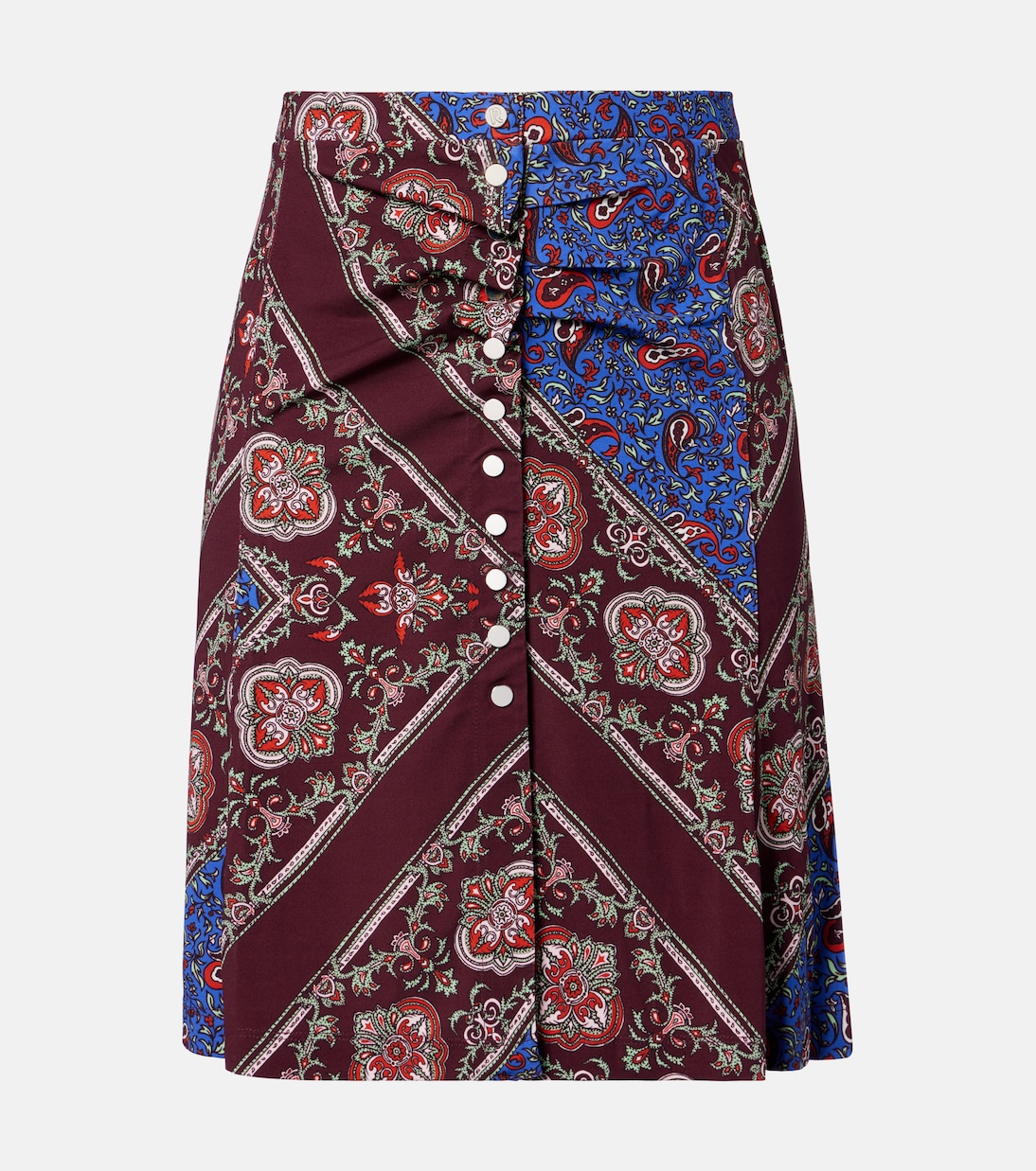 Jupe midi à motif cachemire | Rabanne