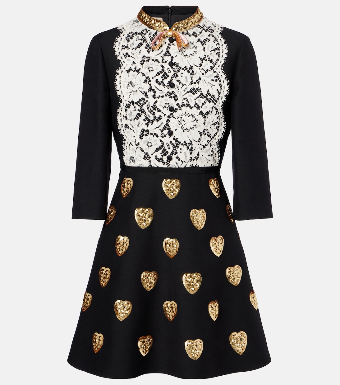 Crepe Couture embroidered minidress | Valentino