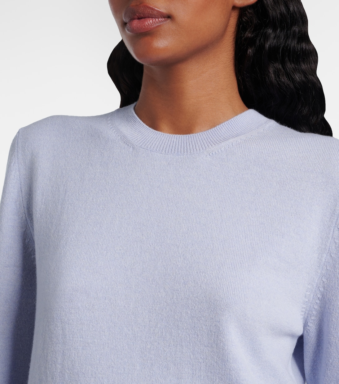 Lace-trimmed wool and cashmere sweater | McQueen