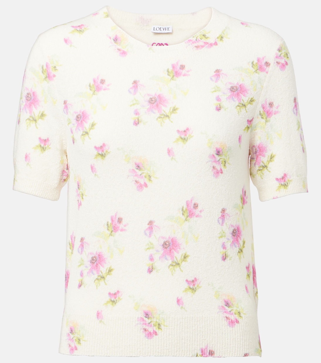 Floral cotton-blend sweater  | Loewe