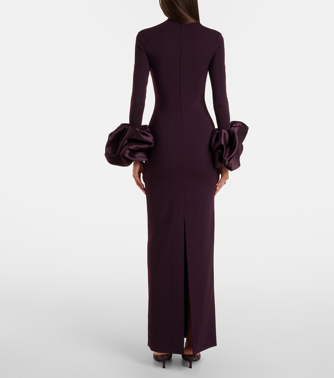 Vestido de fiesta Viviana con ribetes de satén | Solace London