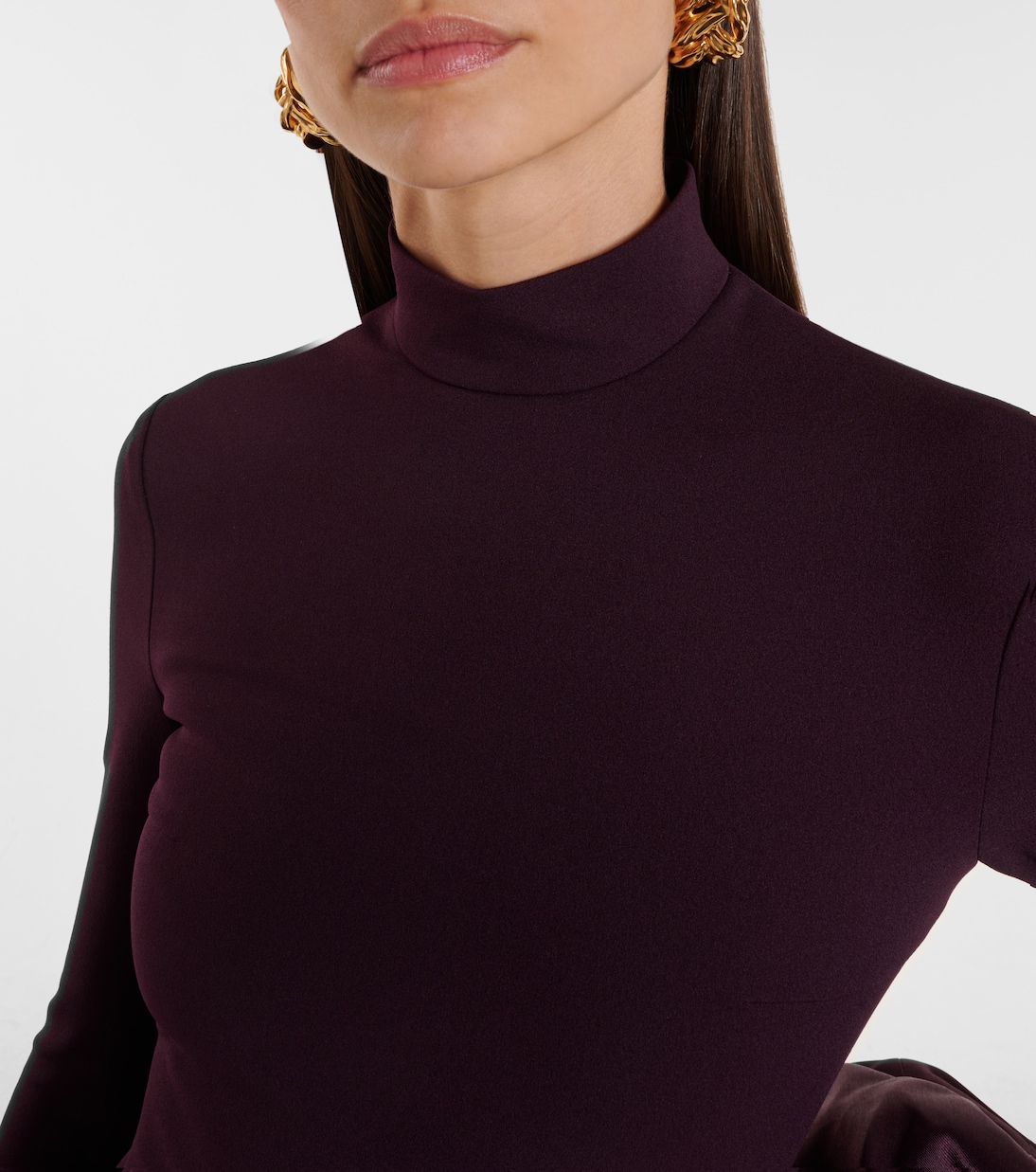 Vestido de fiesta Viviana con ribetes de satén | Solace London