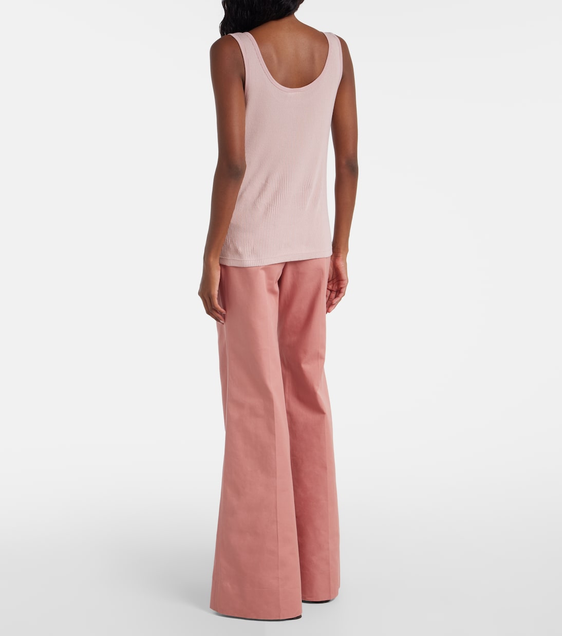 Tank top de jersey de algodón acanalado | Chloé