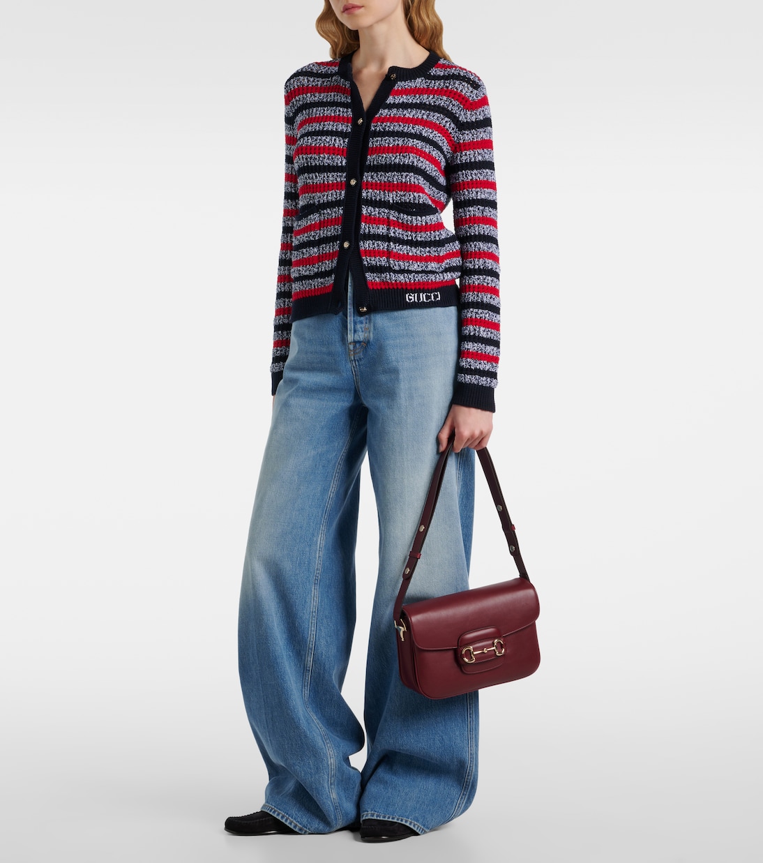 Sac Gucci Horsebit 1955 Medium en cuir | Gucci