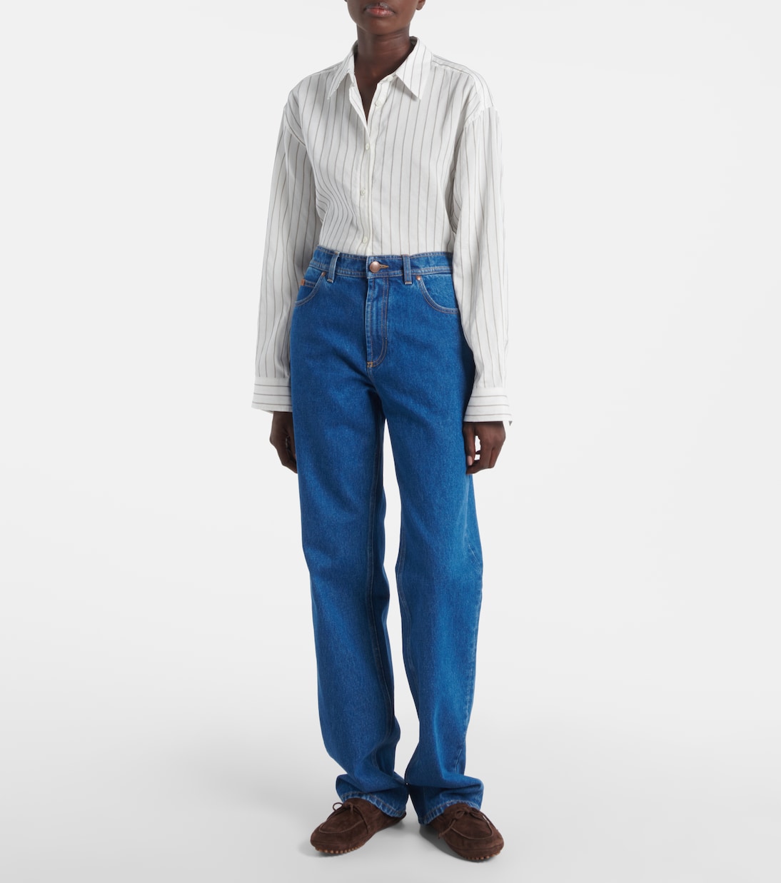 Jeans rectos de tiro alto | Tod's