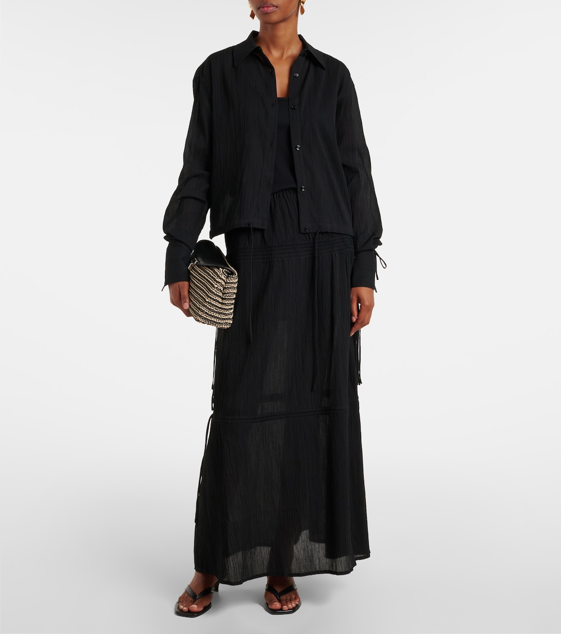 Gonna lunga in cotone | Toteme