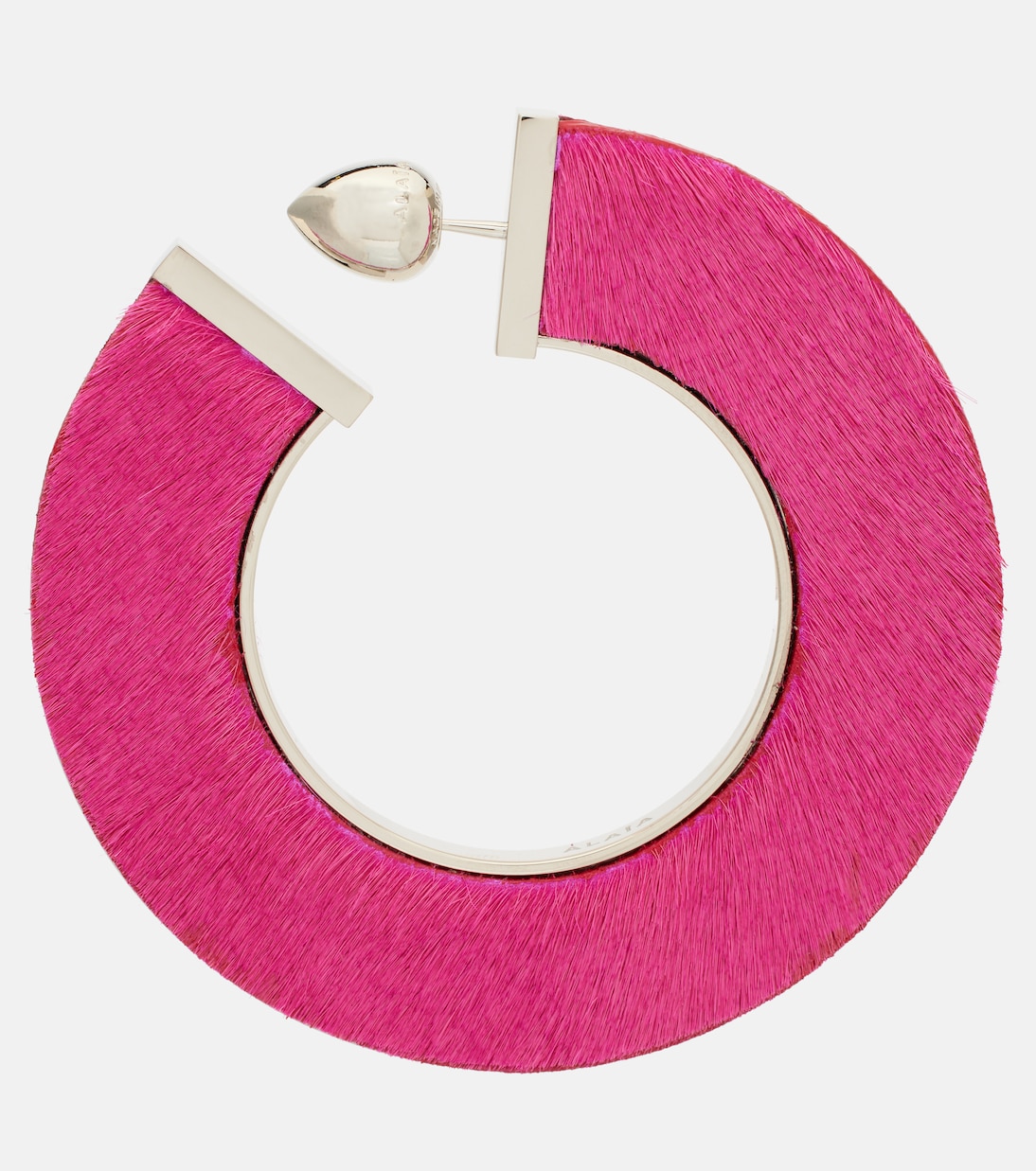 Leather-trimmed earrings | Alaïa