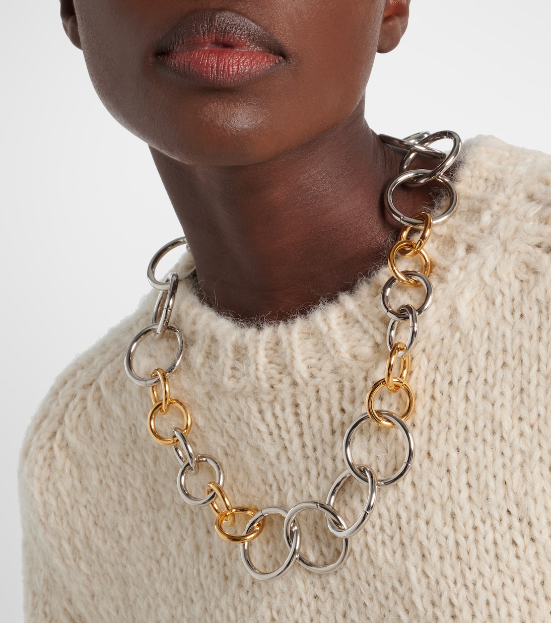 Gold-plated necklace | Jil Sander