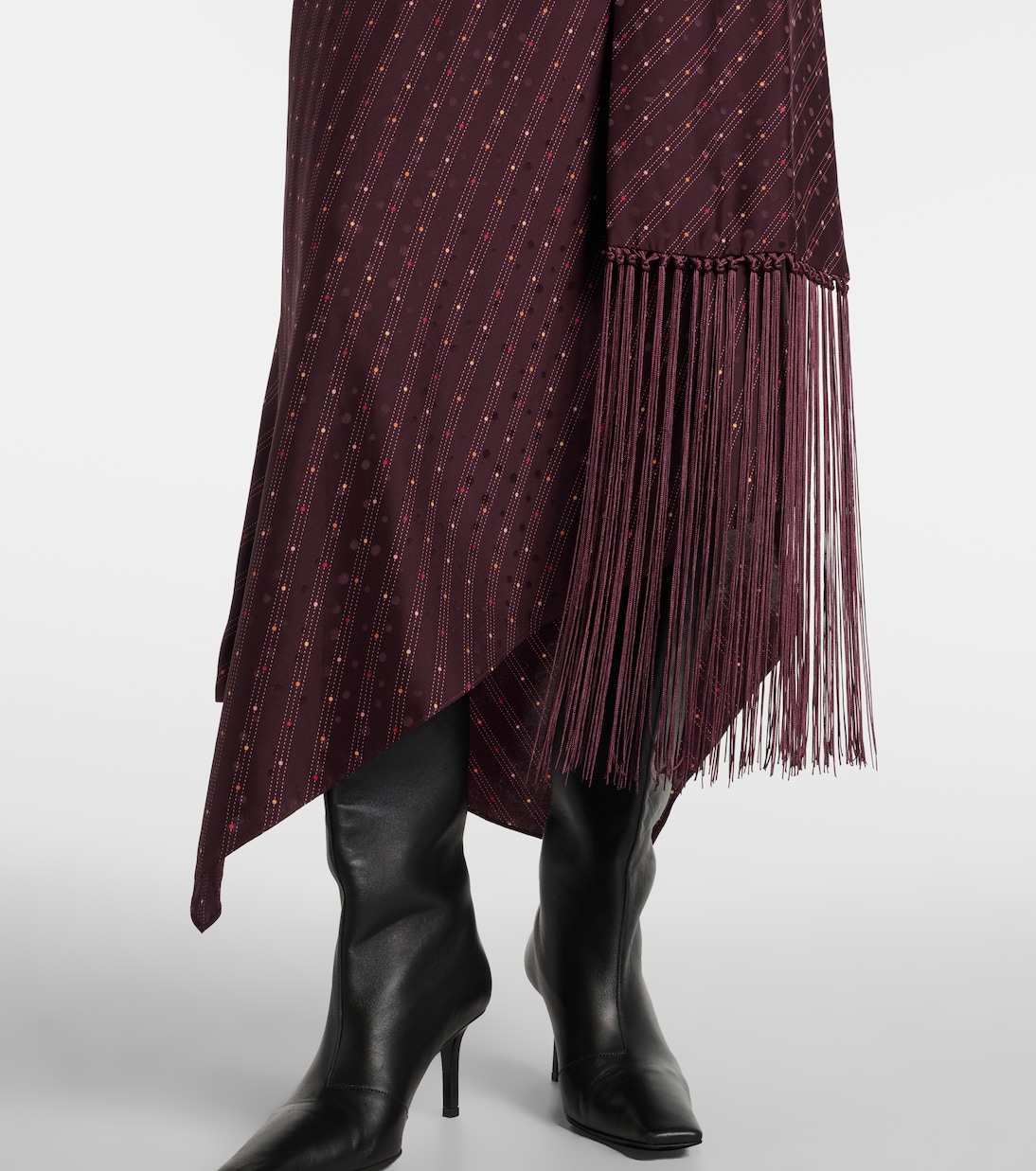 Dale asymmetric silk maxi dress  | Acne Studios