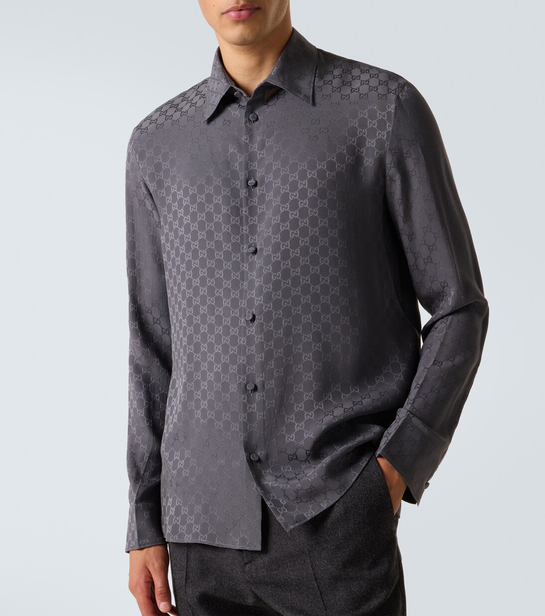 Chemise GG en soie | Gucci