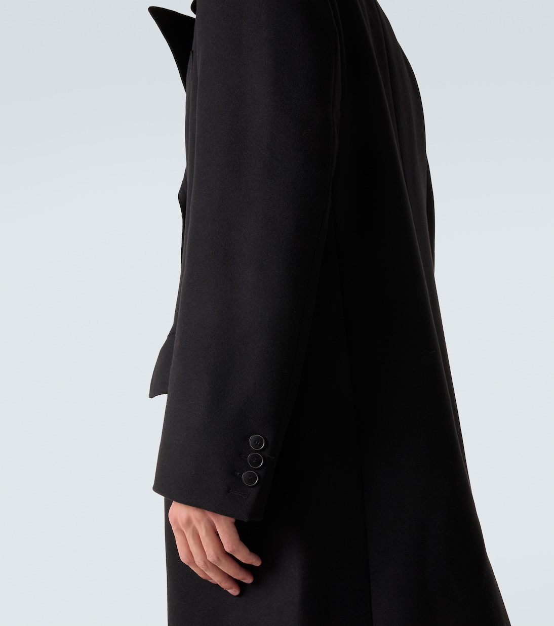 Double-breasted virgin wool coat | Maison Margiela