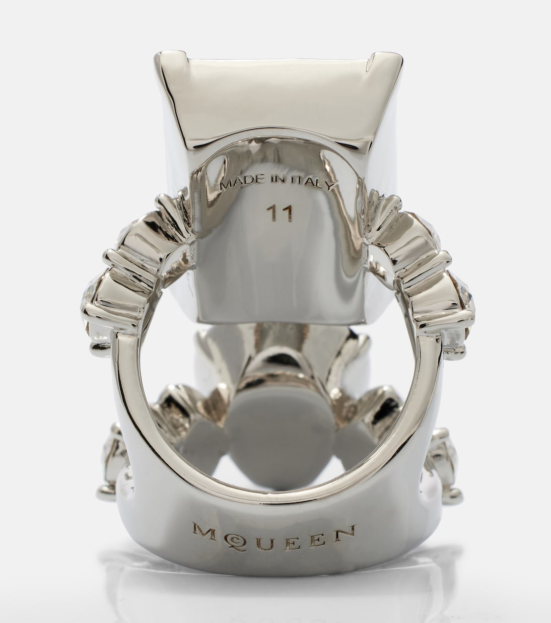 水晶缀饰戒指 | McQueen