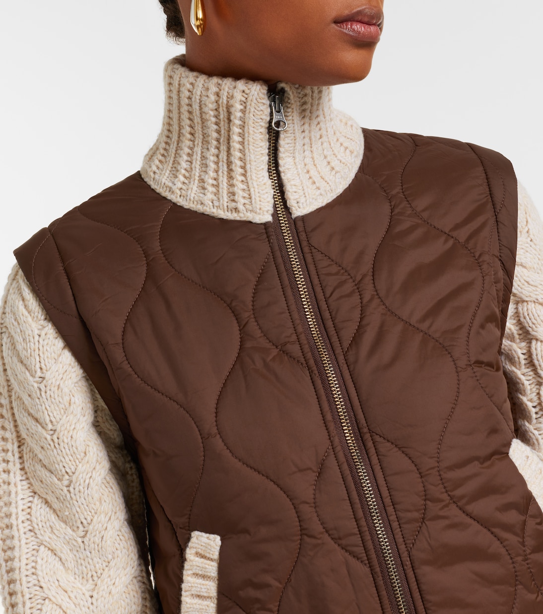 Patra quilted wool-trimmed jacket | Veronica Beard