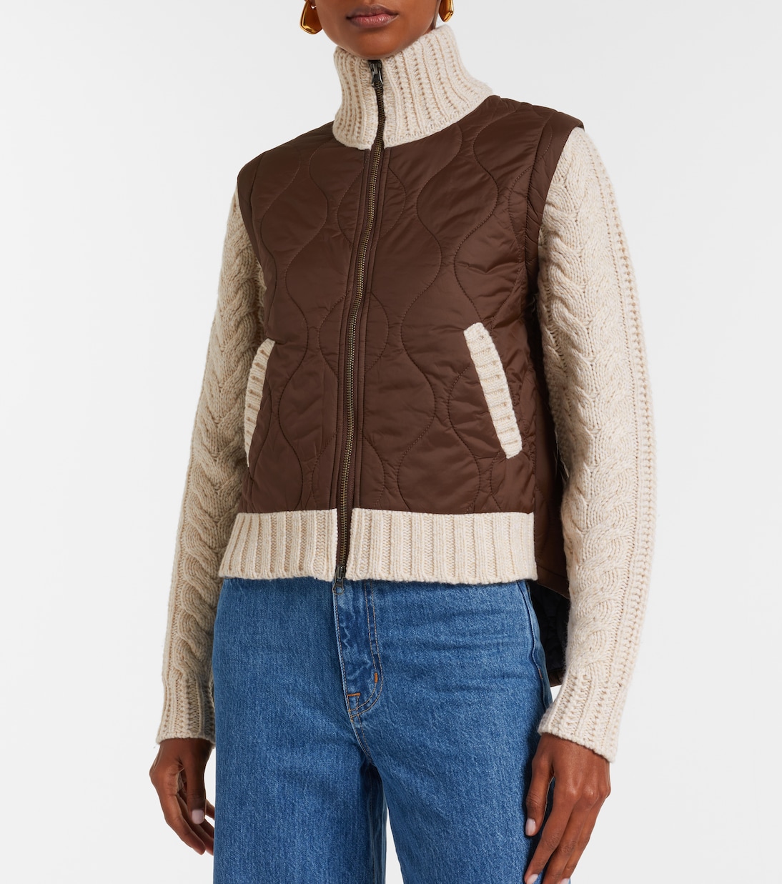 Patra quilted wool-trimmed jacket | Veronica Beard
