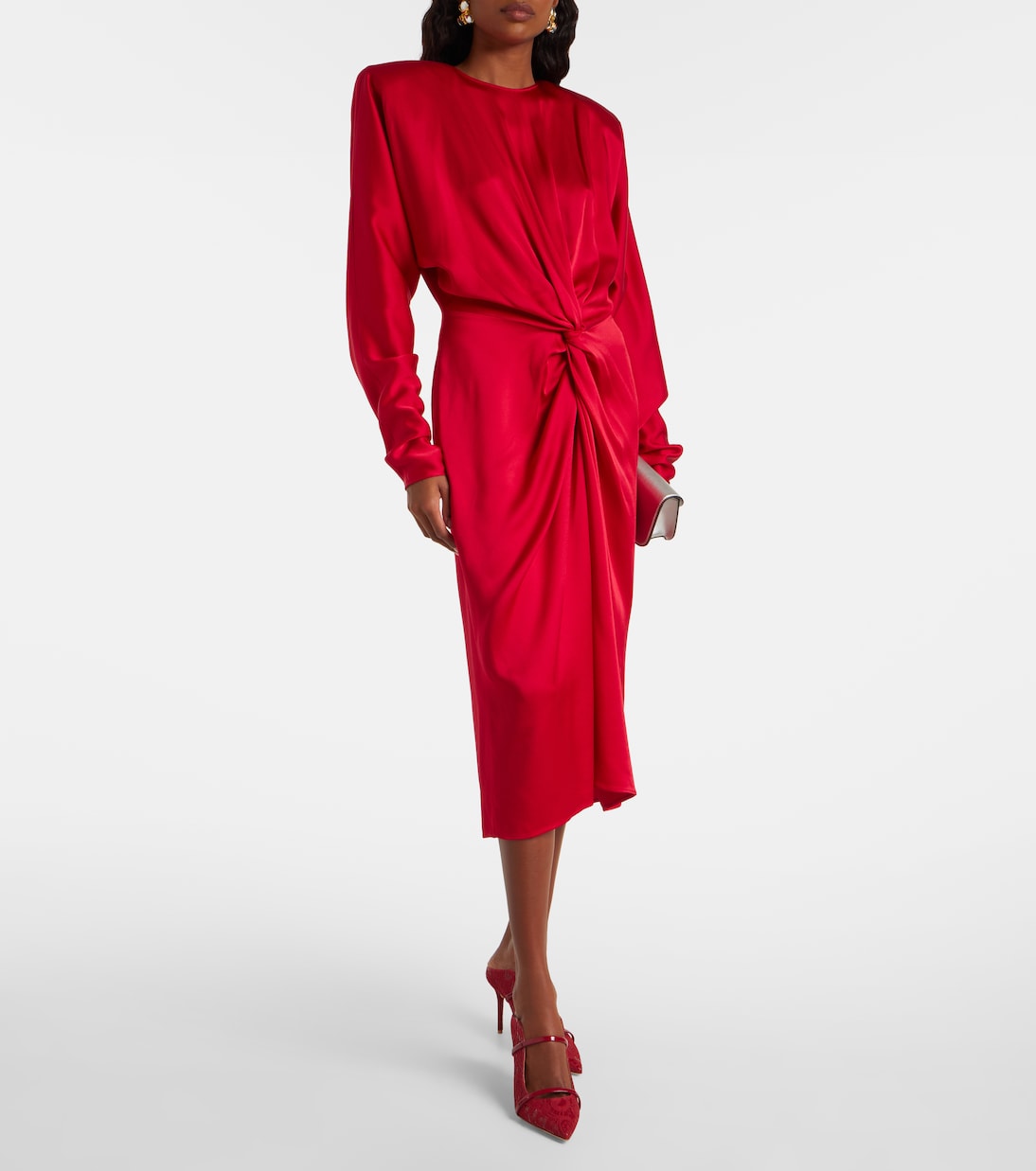 Maureen 85 leather-trimmed lace mules | Malone Souliers