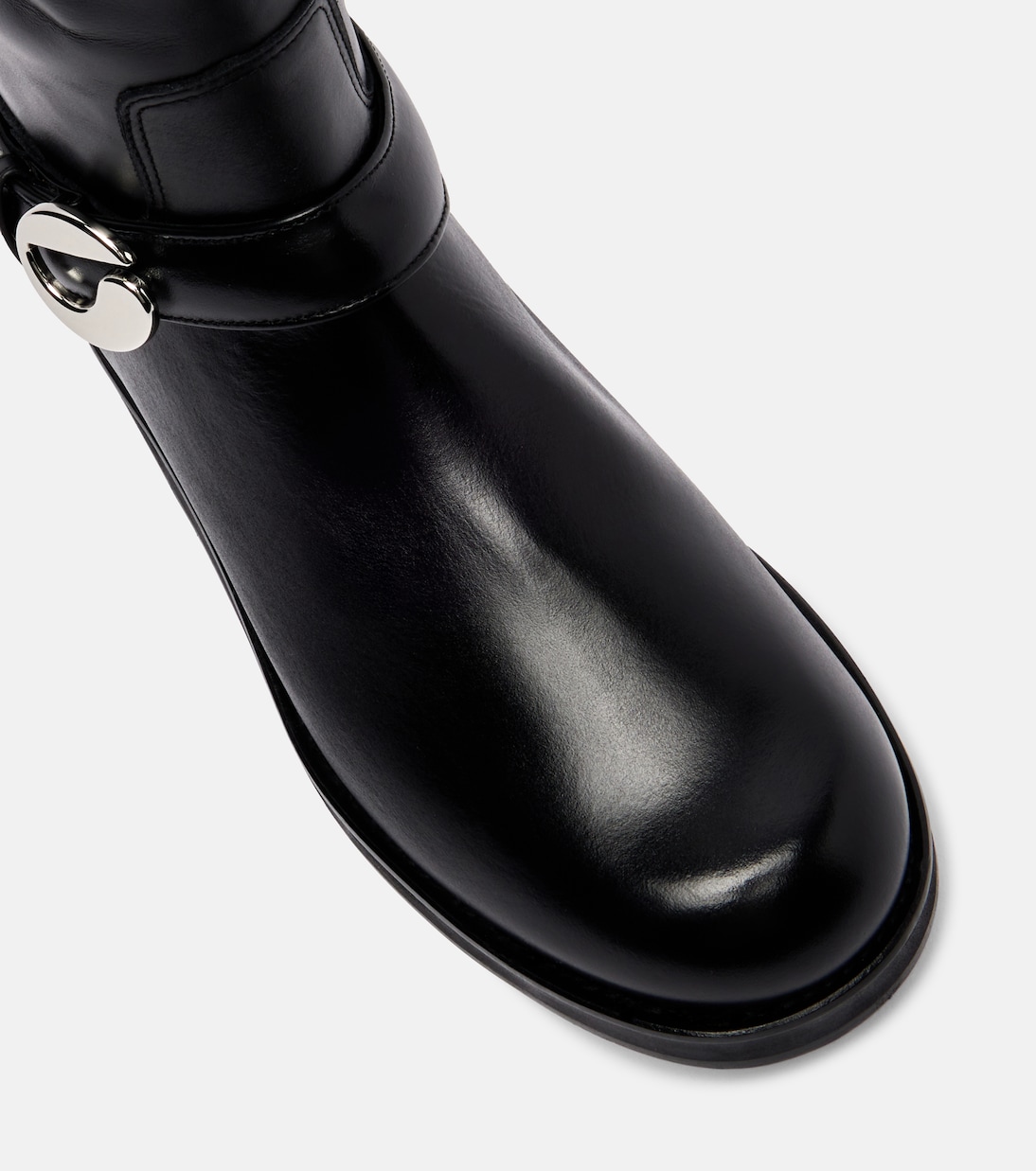 Overknee-Stiefel aus Leder | Coperni