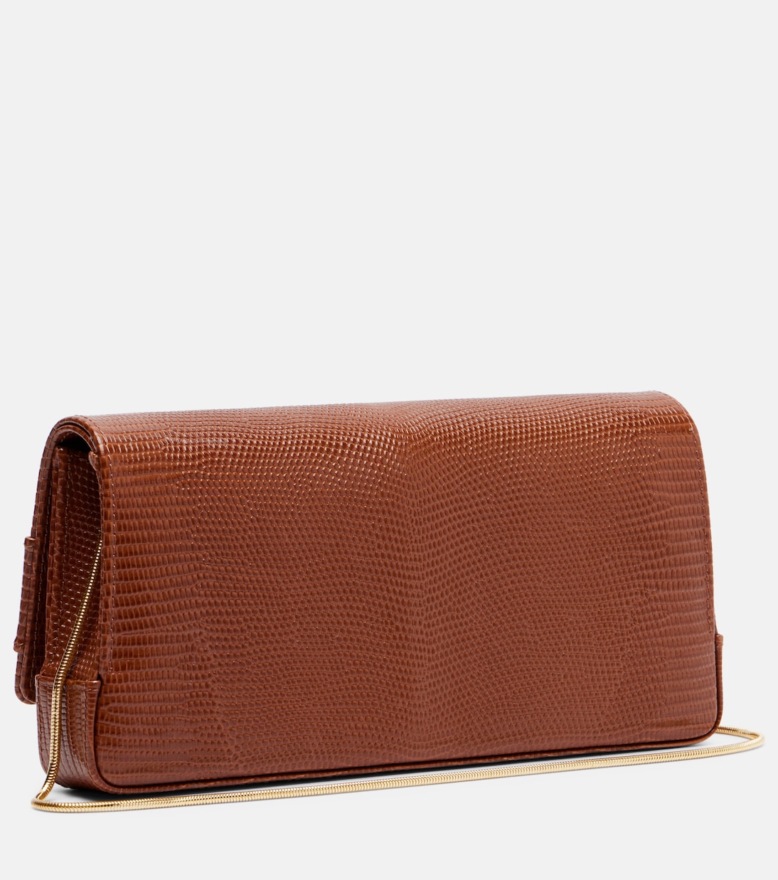 Maygot snake-effect leather clutch  | Manolo Blahnik