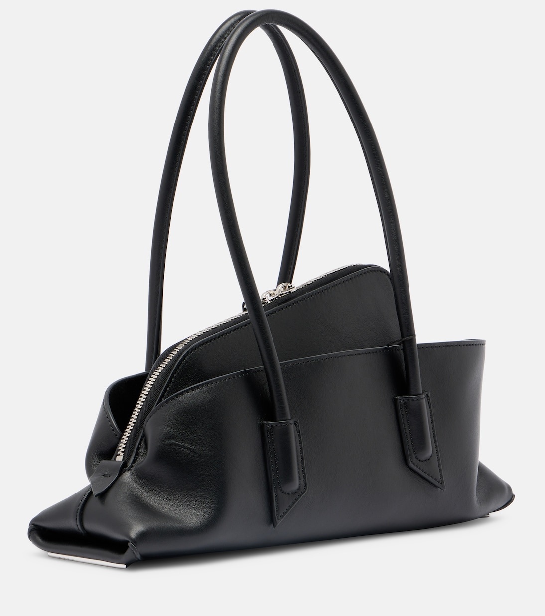 La Passeggiata Small leather tote bag | The Attico