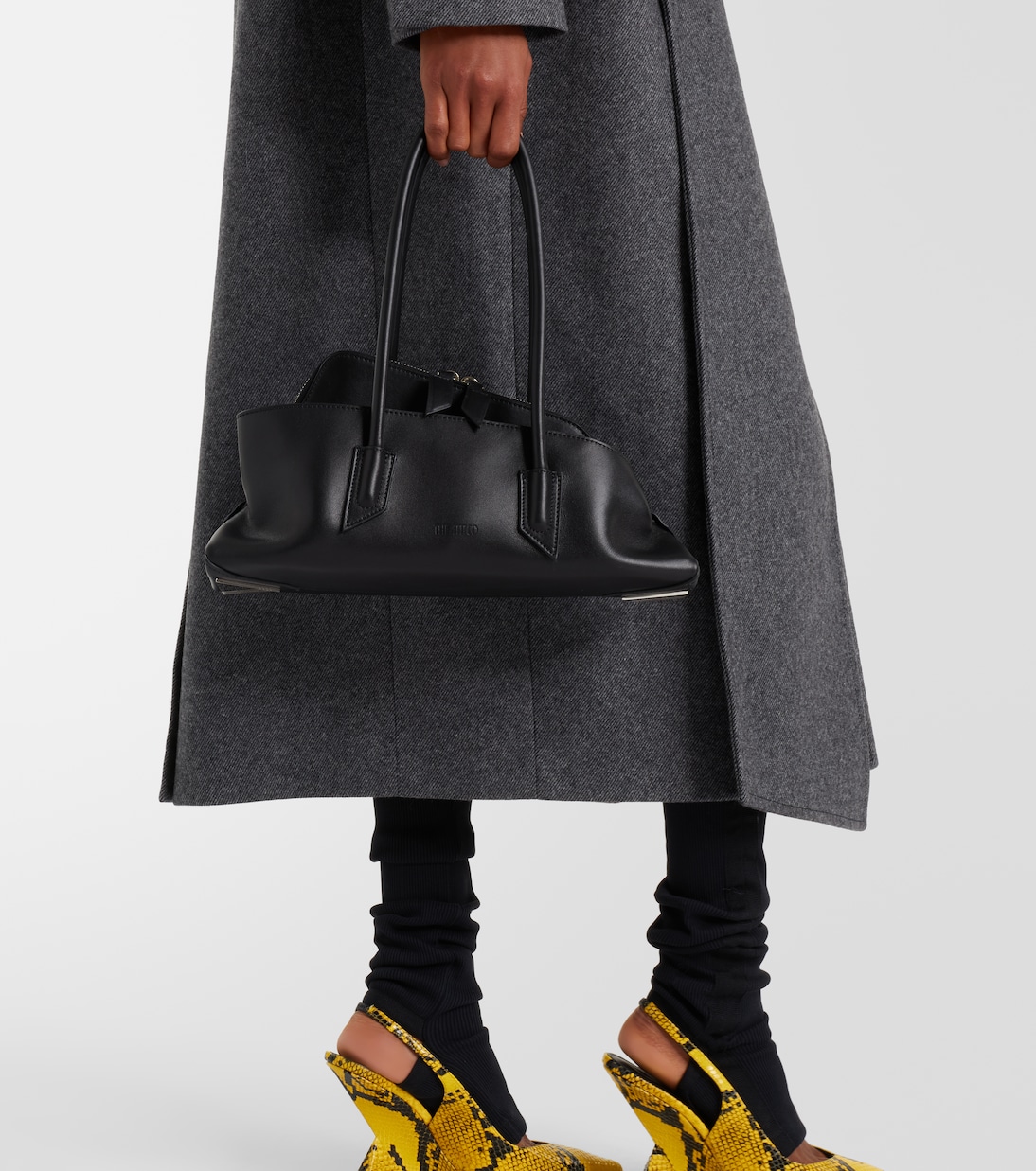 La Passeggiata Small leather tote bag | The Attico