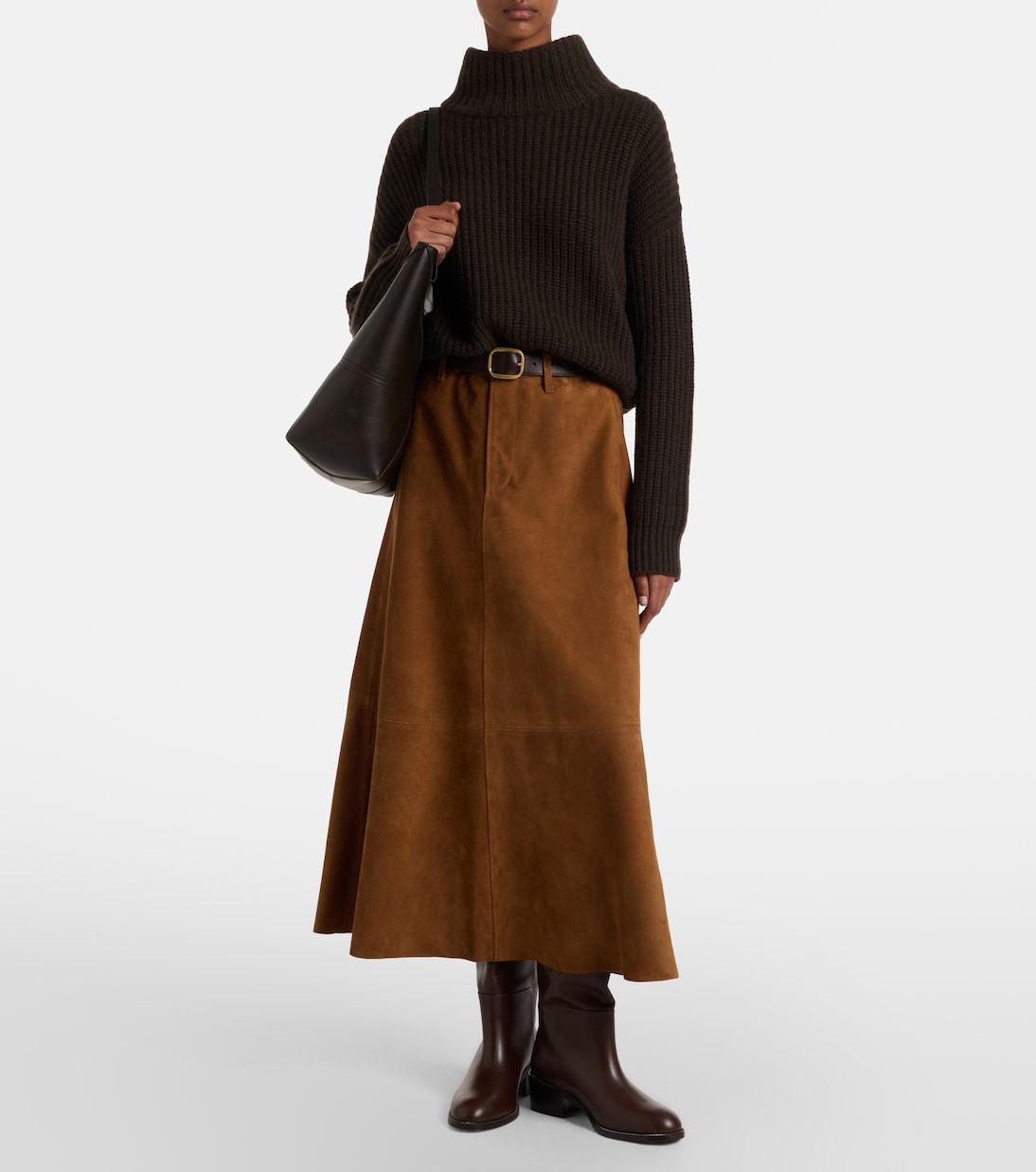 Cassia suede midi skirt | Citizens of Humanity