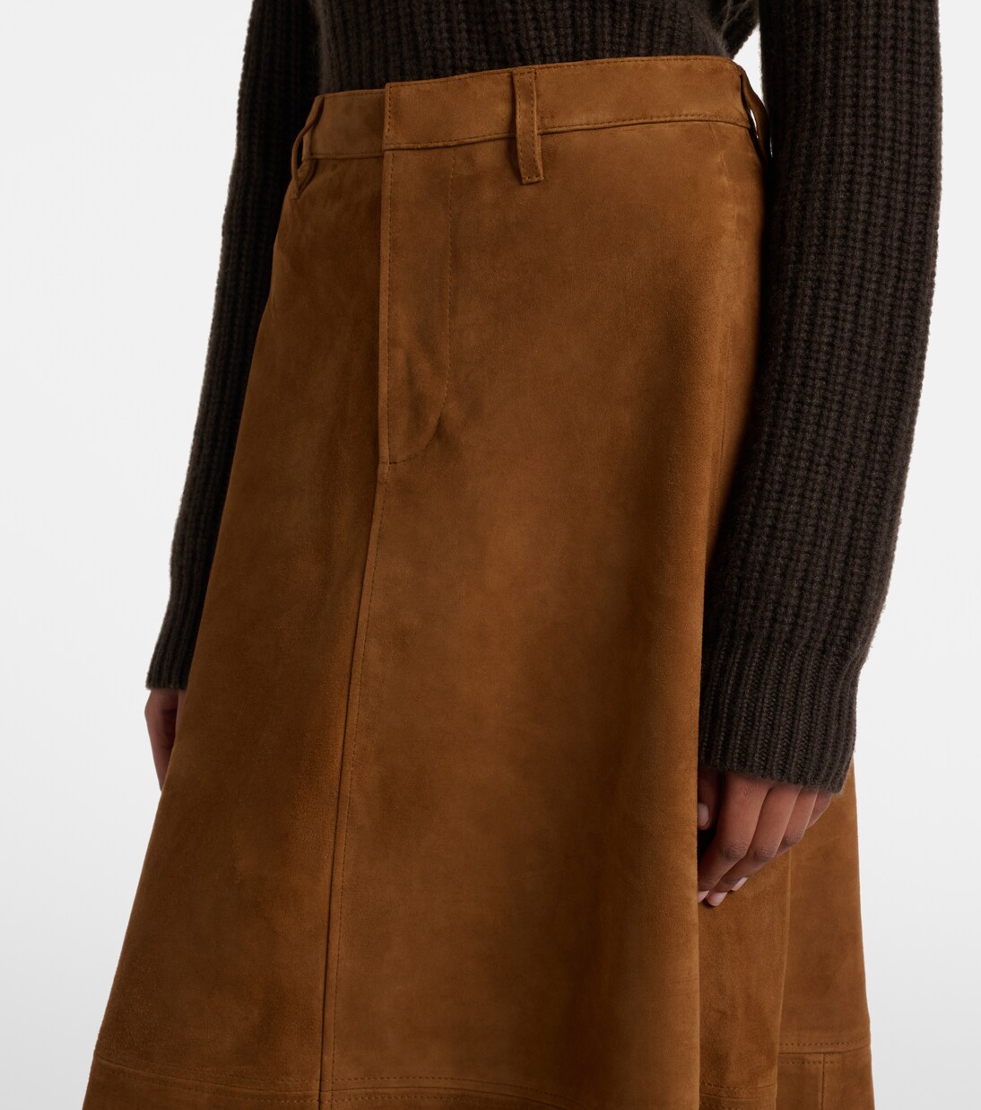 Cassia suede midi skirt | Citizens of Humanity