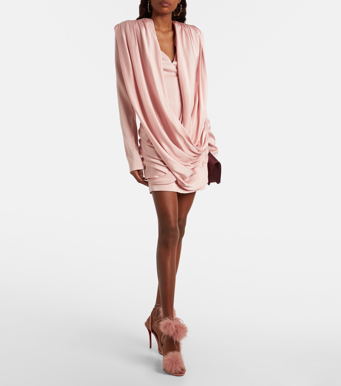 Patapompom 100 crêpe satin sandals | Christian Louboutin