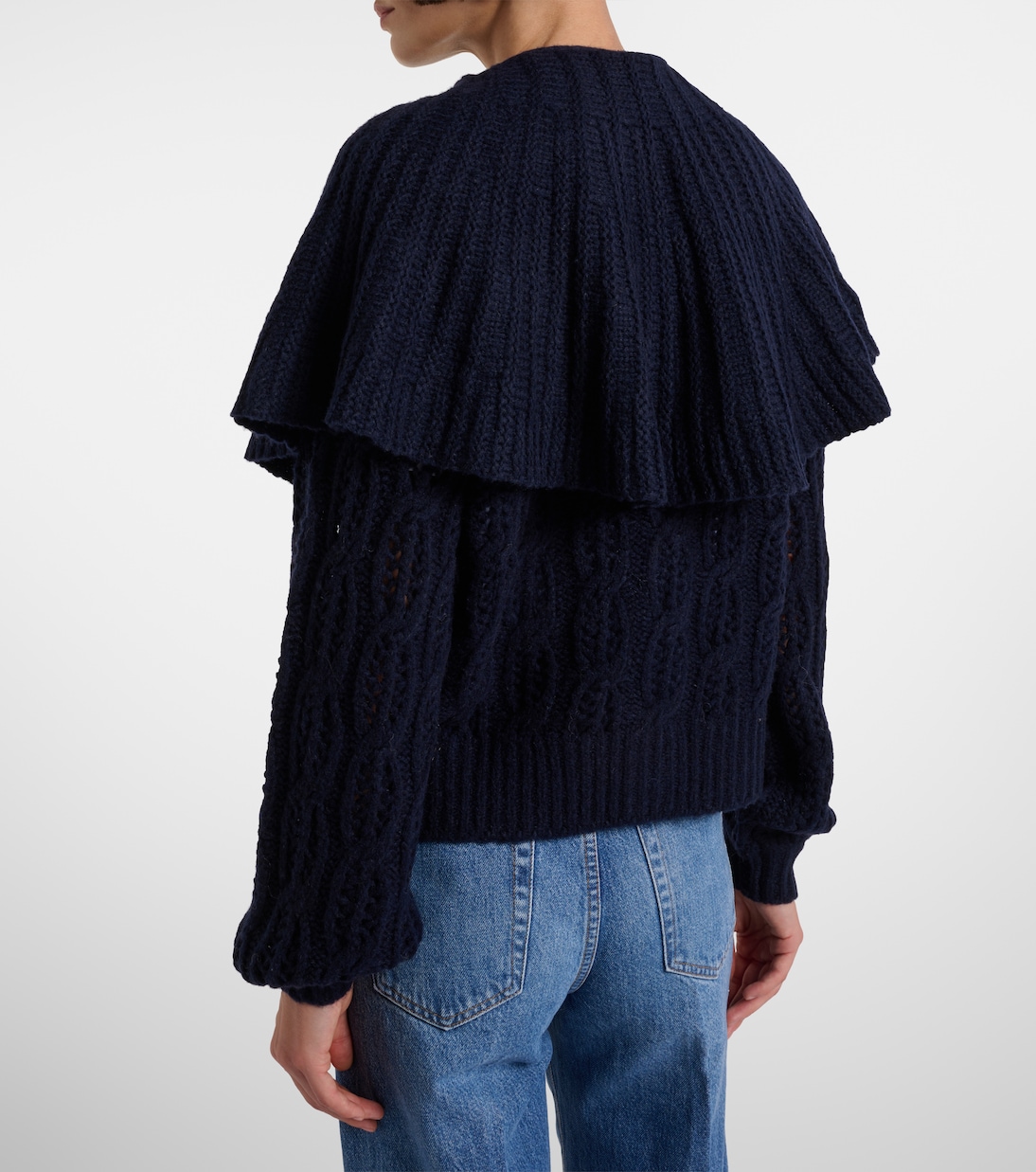 Cárdigan en mezcla de lana con capa | Frame