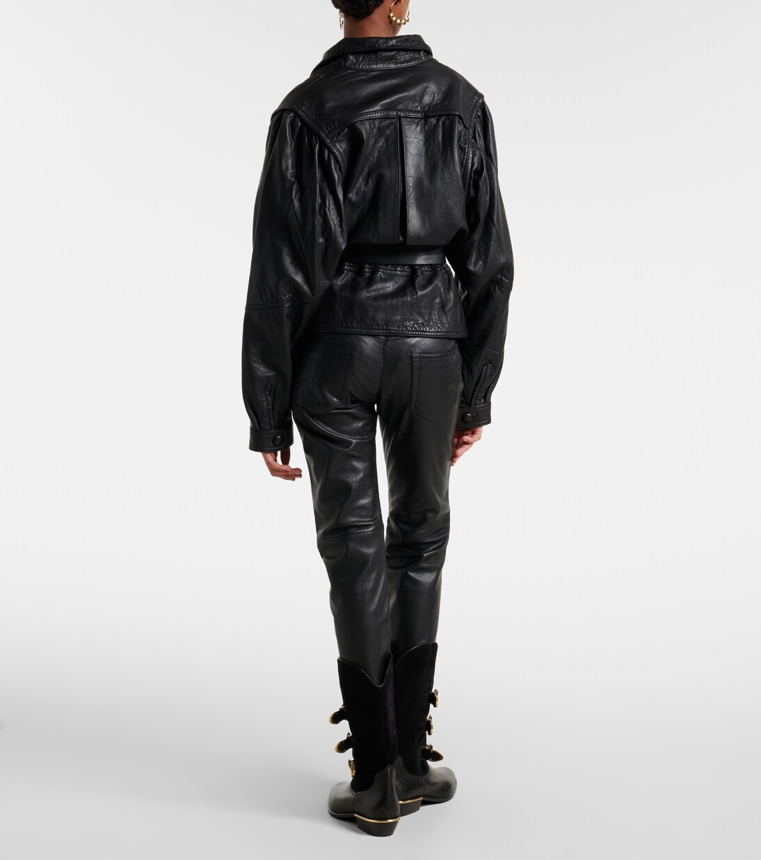 Gerade Hose Vanel aus Leder | Isabel Marant