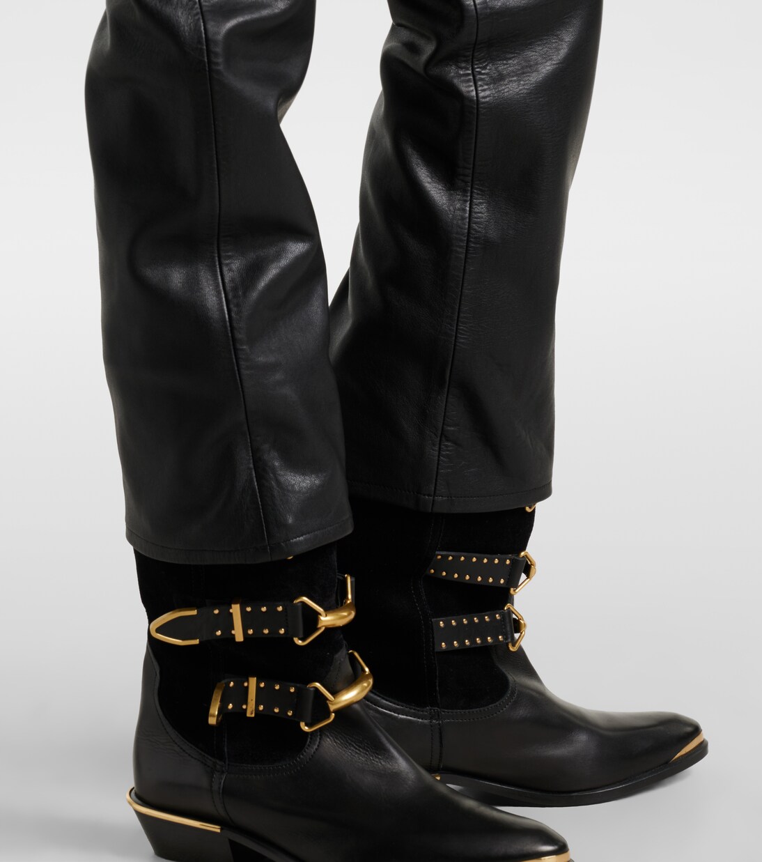 Gerade Hose Vanel aus Leder | Isabel Marant