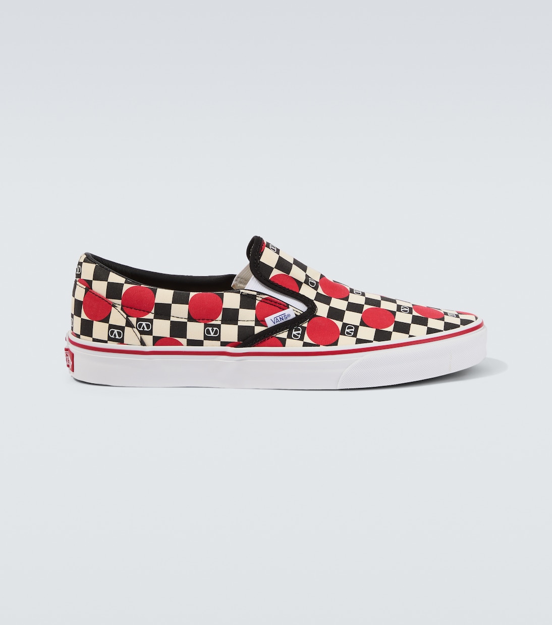 x Vans VLogo canvas slip-on shoes | Valentino Garavani