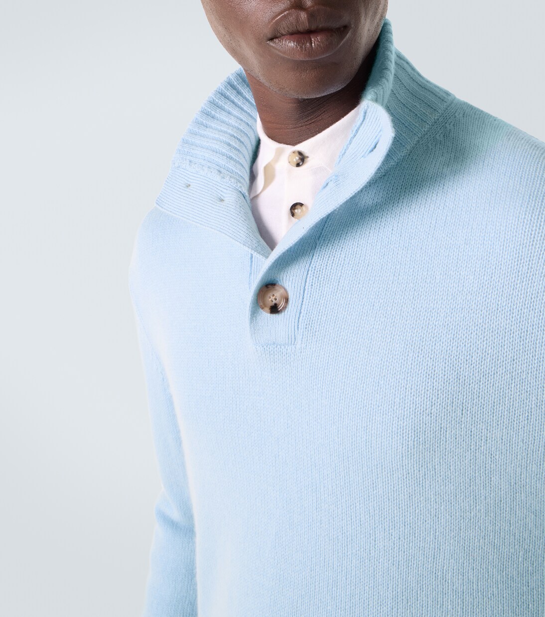Wool and cashmere turtleneck sweater | Allude