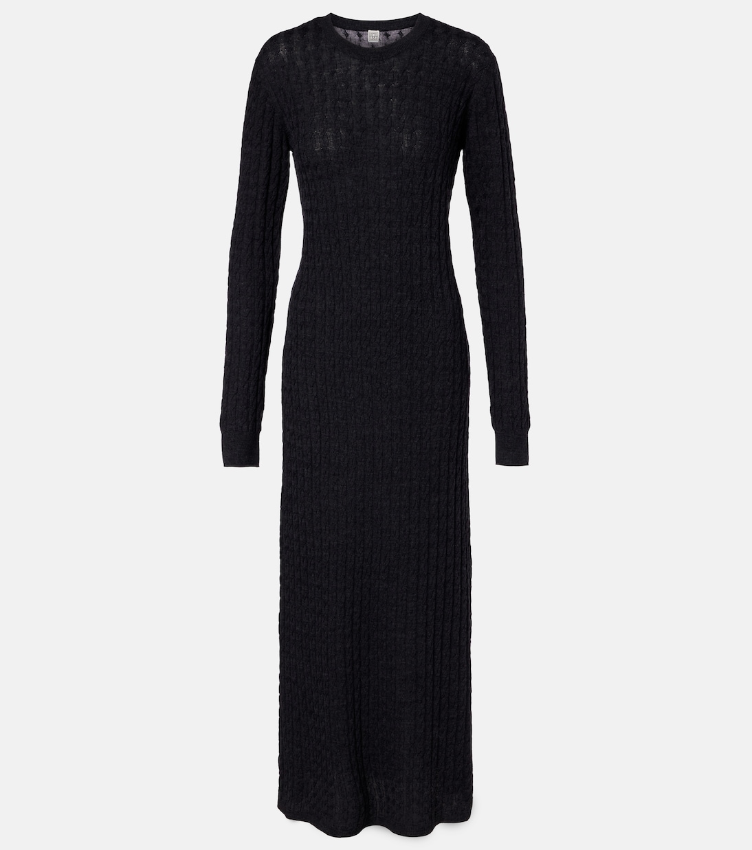 Cable-knit wool maxi dress | Toteme