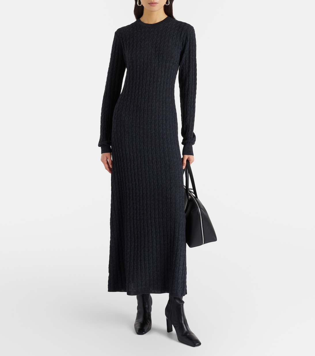 Cable-knit wool maxi dress | Toteme