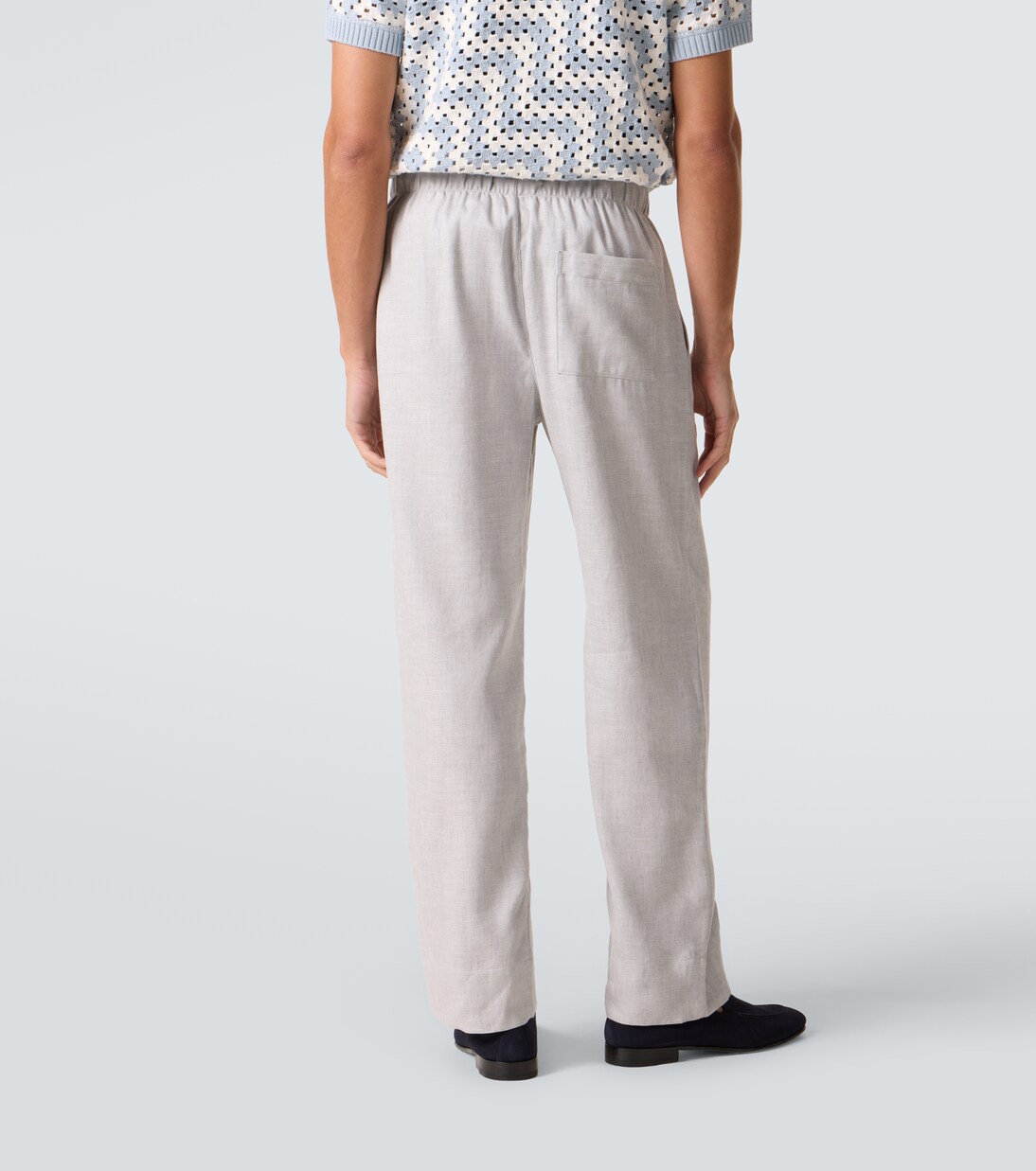 Luan linen and cotton-blend straight pants | Frescobol Carioca