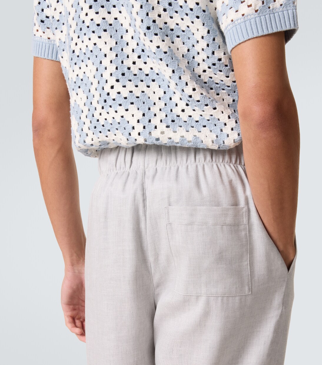 Luan linen and cotton-blend straight pants | Frescobol Carioca