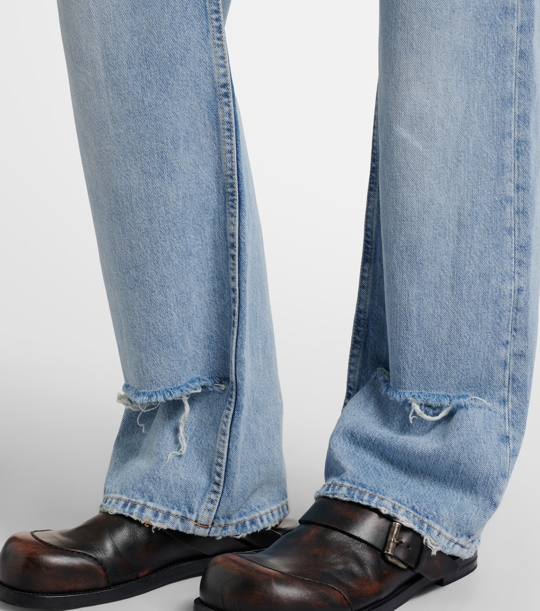 Distressed straight jeans | Acne Studios