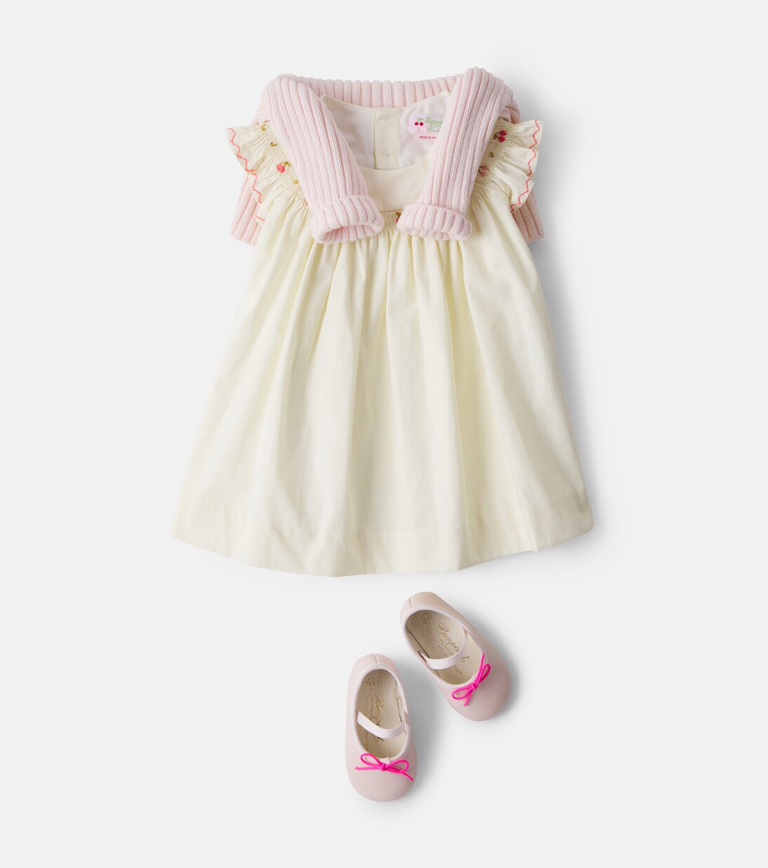 Baby Besticktes Kleid Amantine aus Baumwolle | Bonpoint