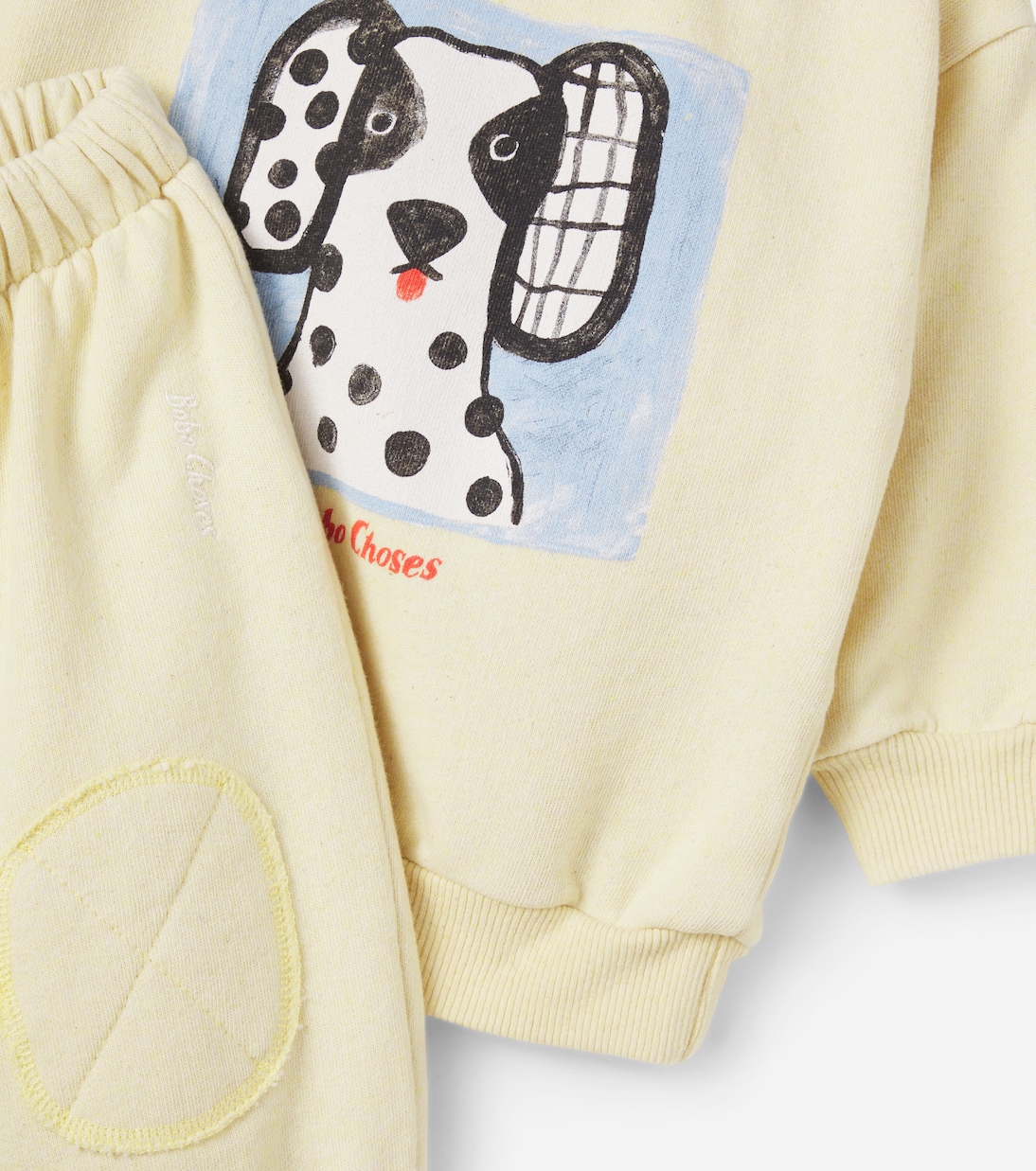 Baby Van Dog cotton sweatshirt and sweatpants set | Bobo Choses