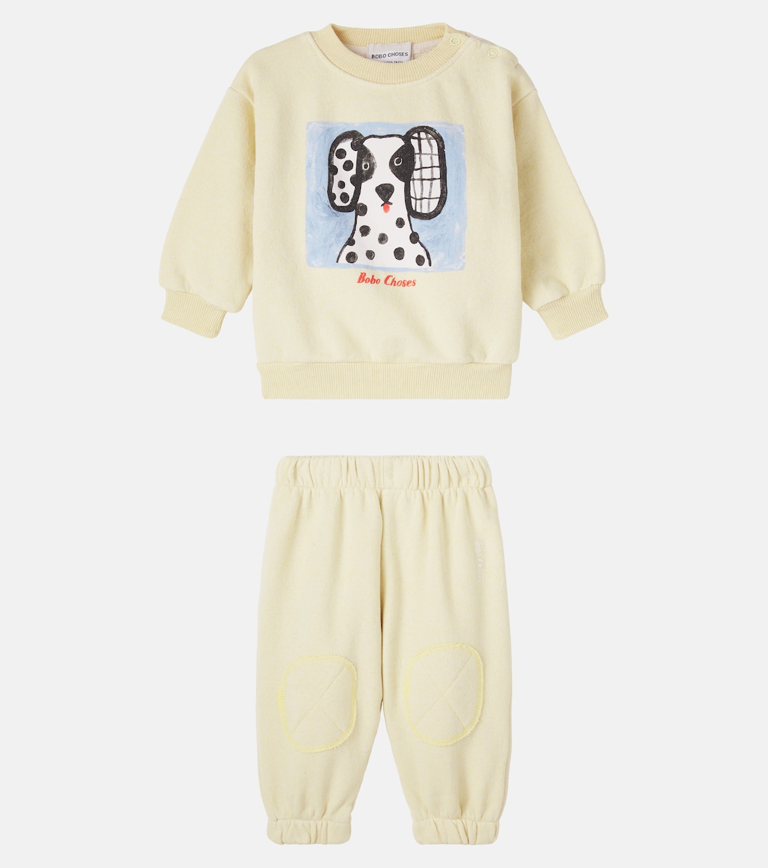 Baby Van Dog cotton sweatshirt and sweatpants set | Bobo Choses